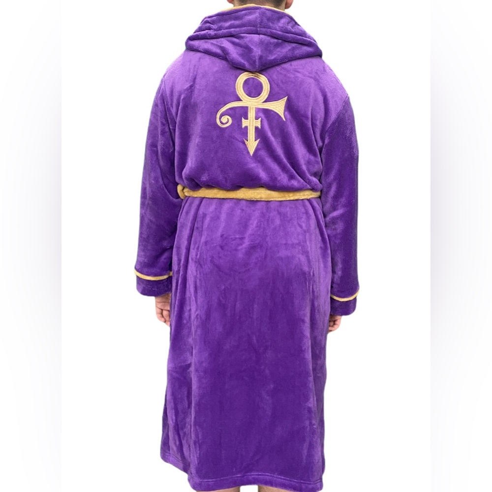 Prince Fleece Robe *purple, gold*